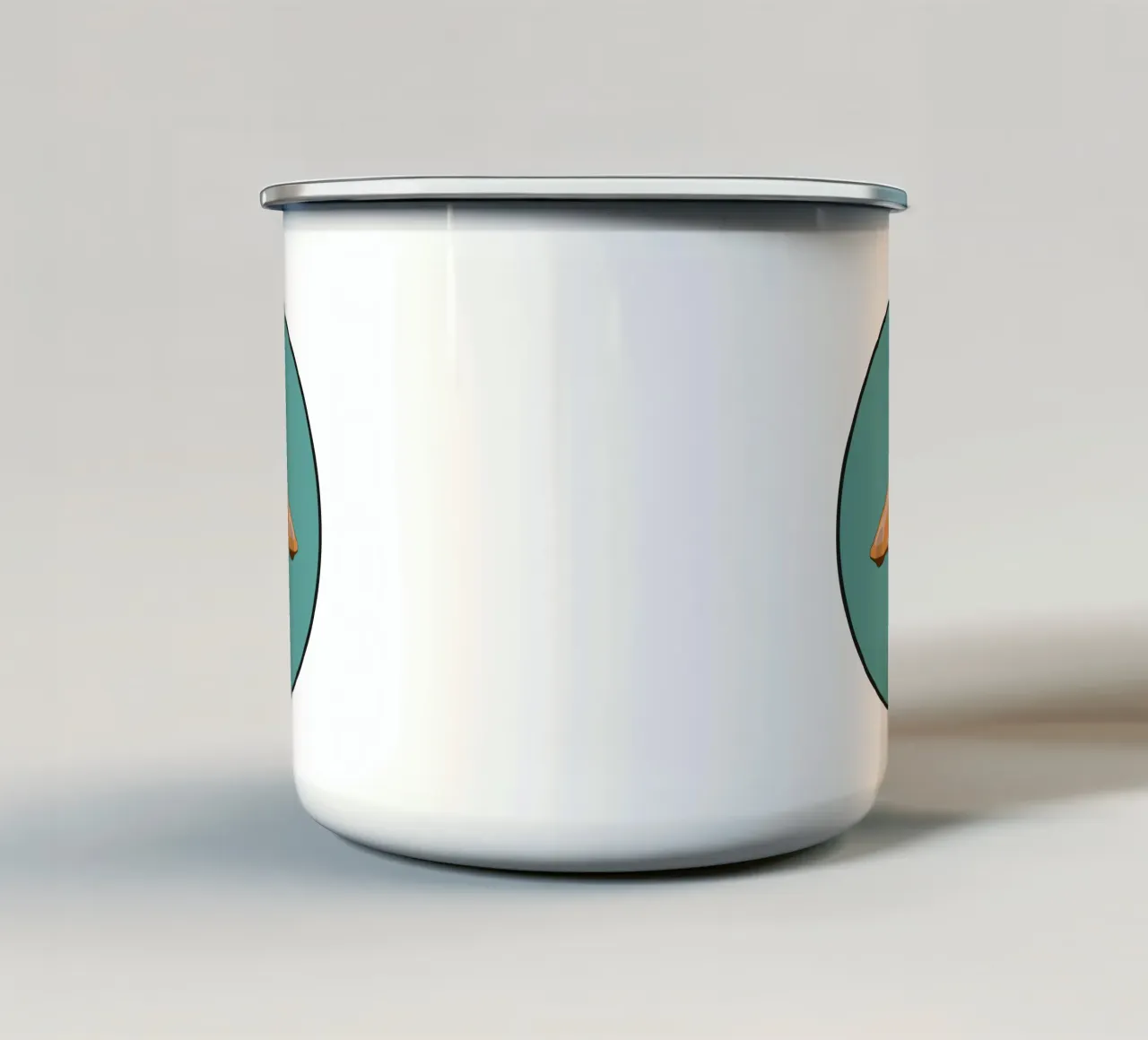 Anatra alla pechinese tazza in smalto da Face & Content