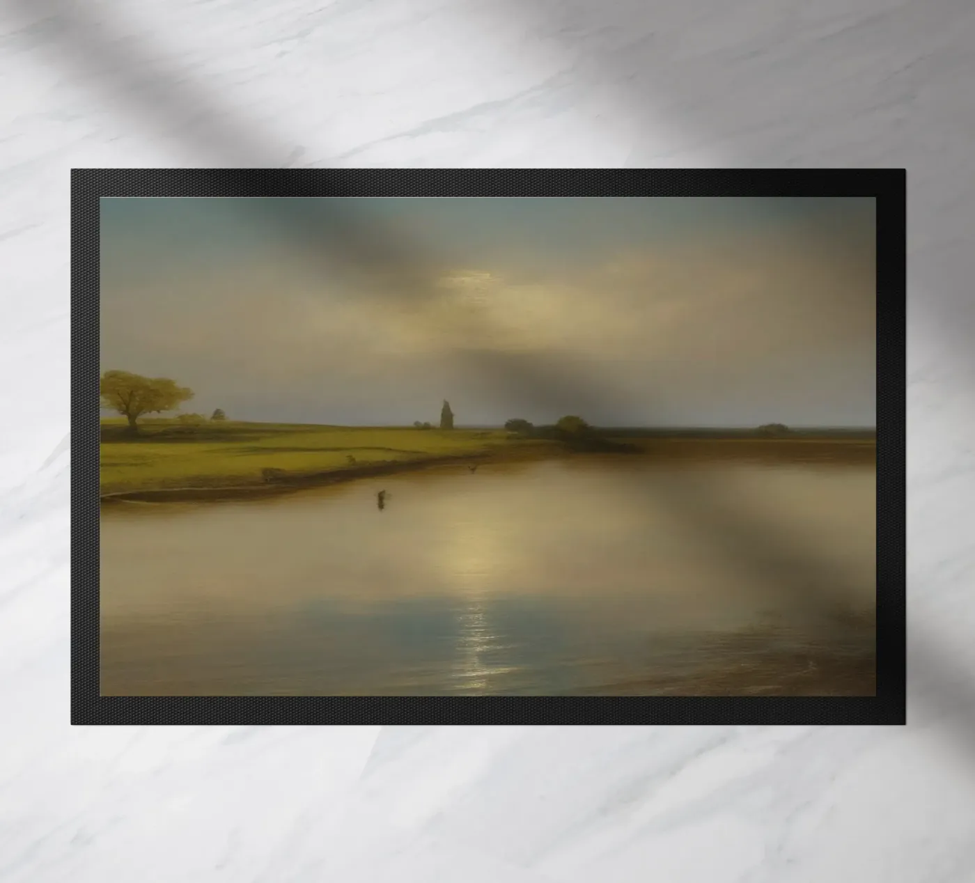 Blick auf See Fußmatte von Impressionismus by LK