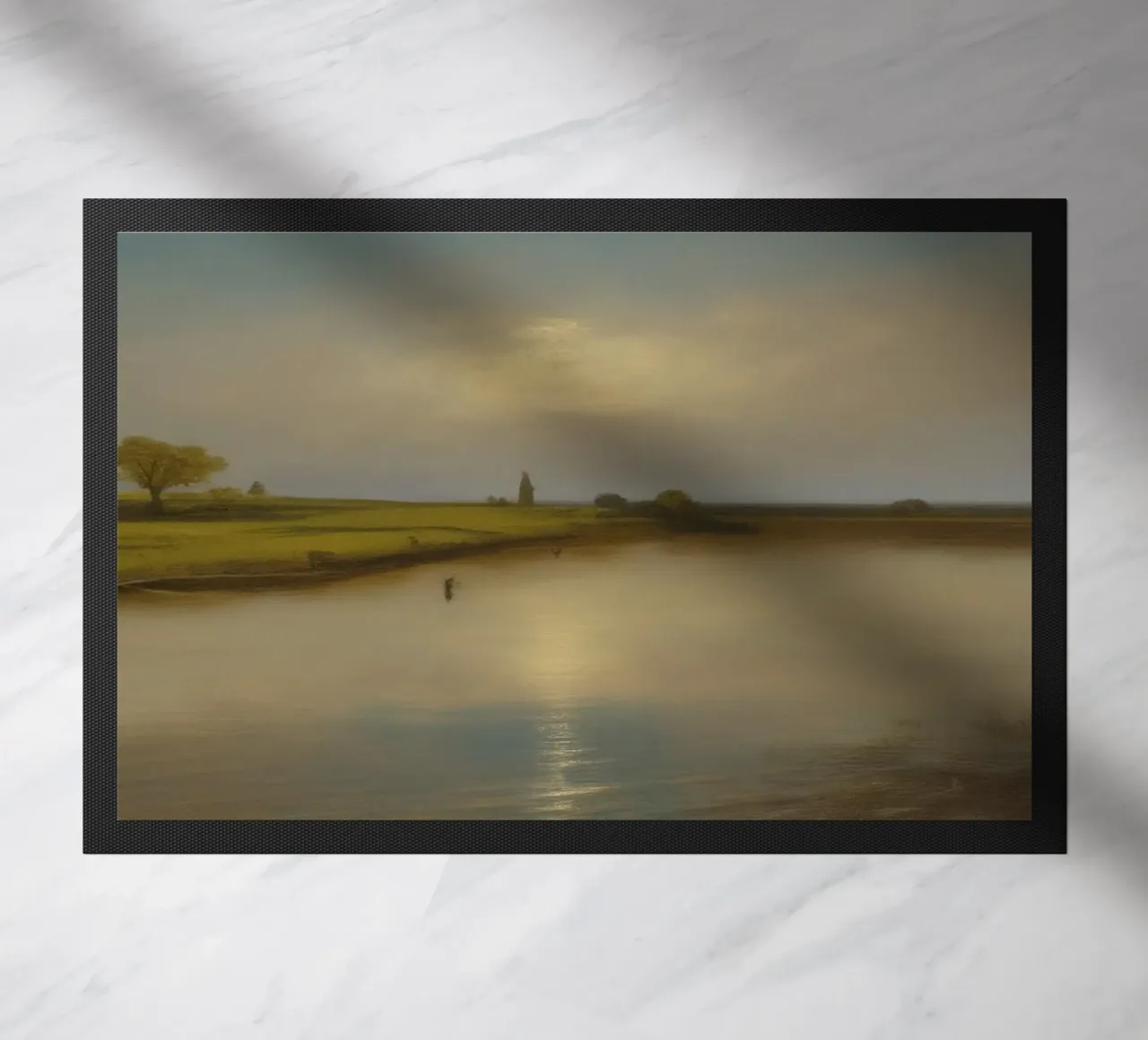 Blick auf See Fußmatte von Impressionismus by LK