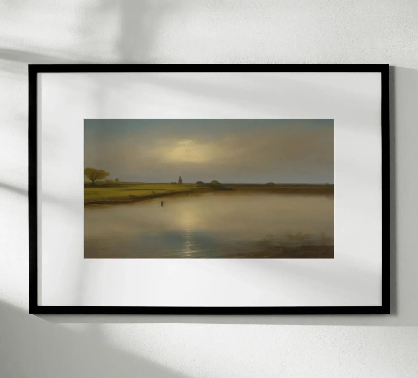 View of the lake Poster von Impressionismus by LK