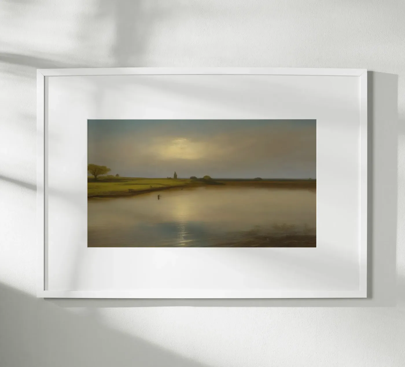 View of the lake Poster von Impressionismus by LK