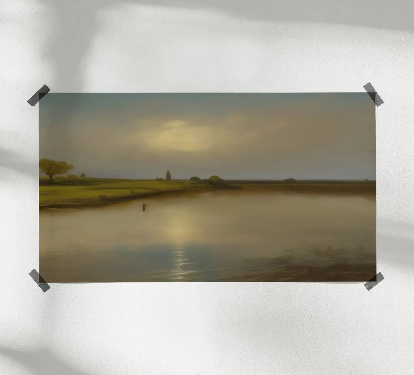 View of the lake Poster von Impressionismus by LK