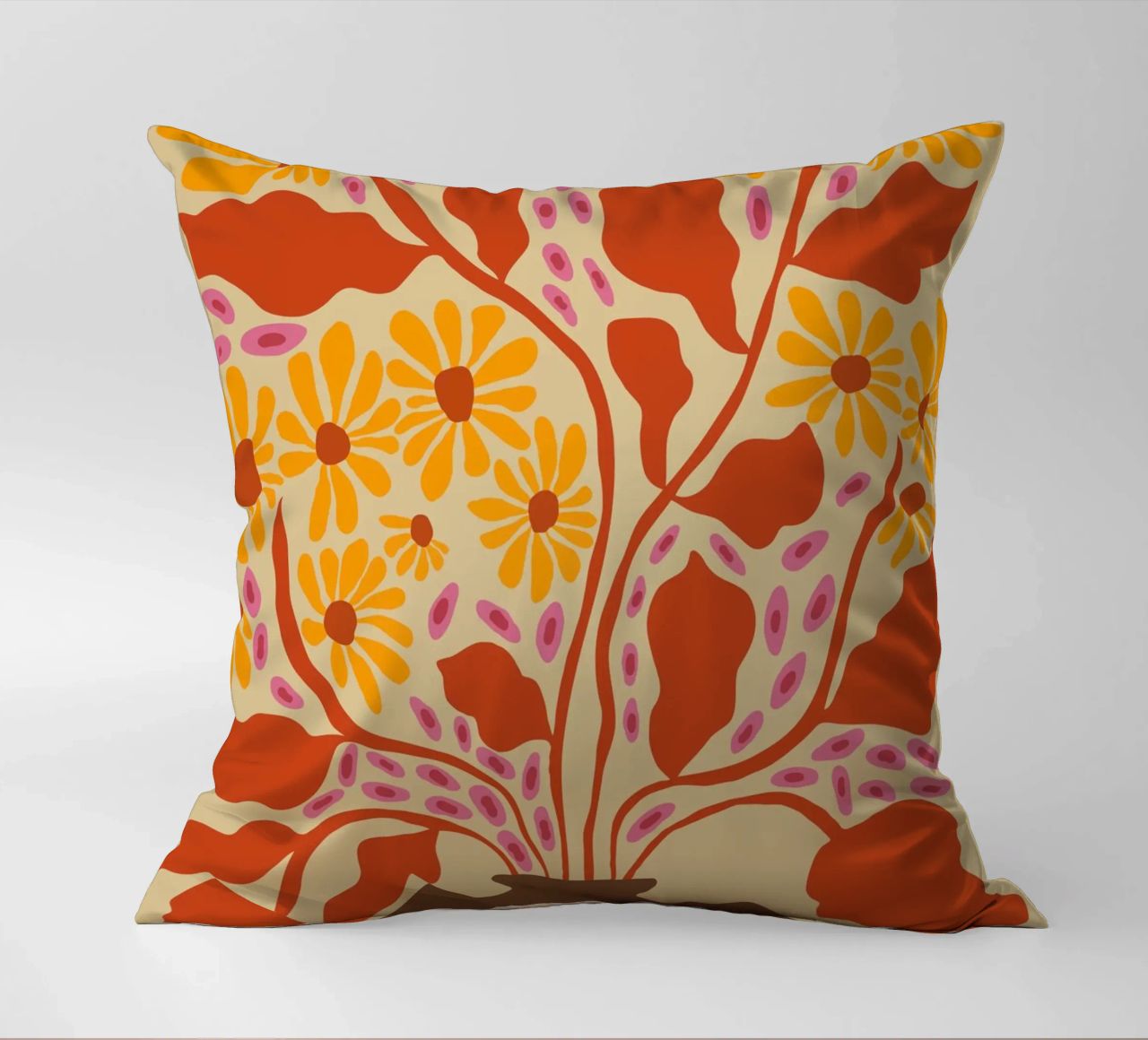 Retro Patel Pottery cuscino da Miho Art Studio