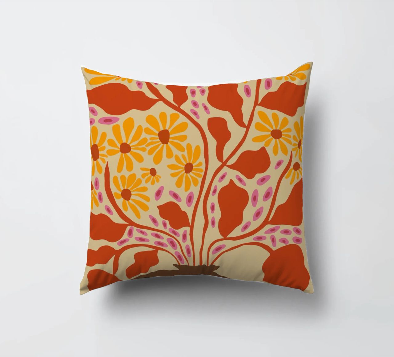 Retro Patel Pottery cuscino da Miho Art Studio