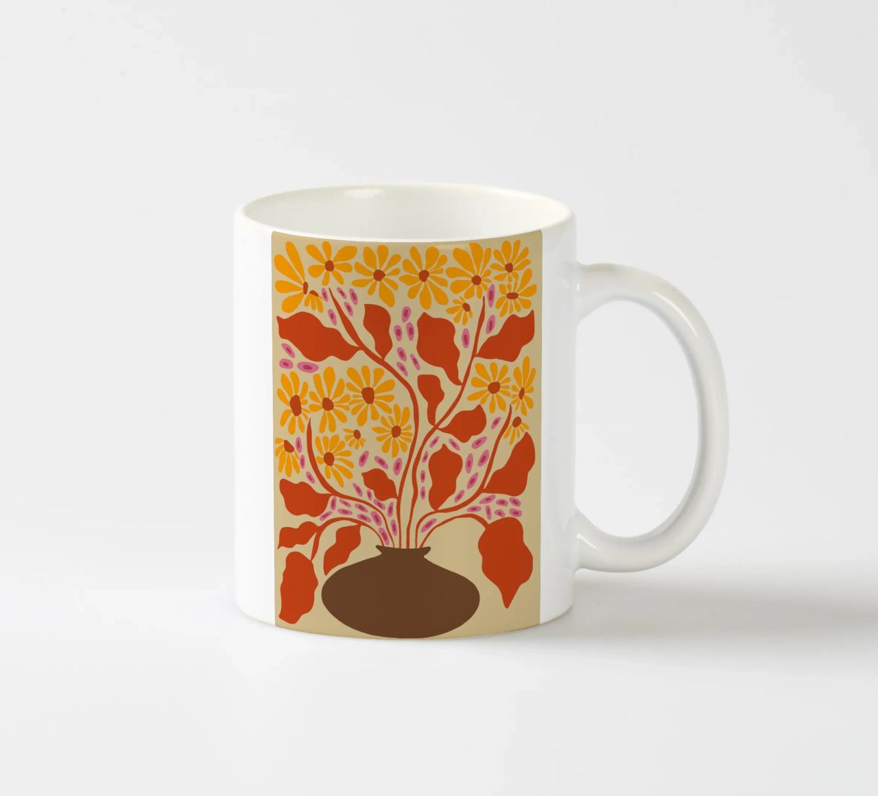 Retro Patel Pottery tazza in ceramica da Miho Art Studio
