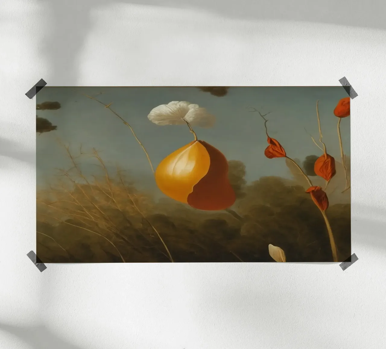 Prato fiorito_1 poster con telaio in plastica da Impressionismus by LK