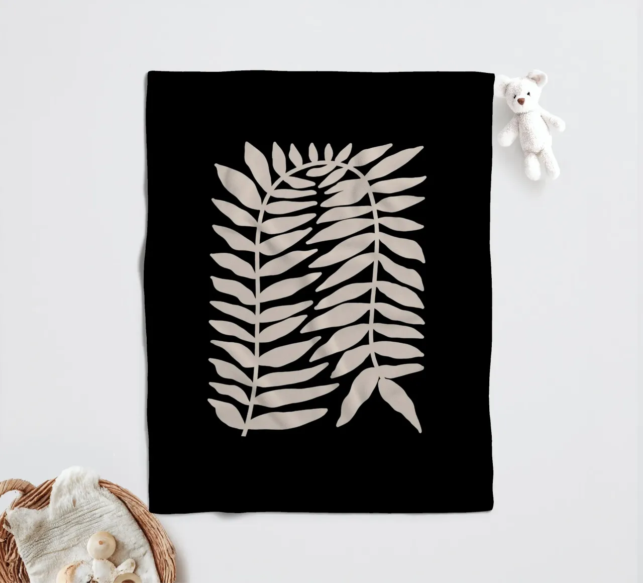 Twig Mid Century coperta in pile da BAINAI