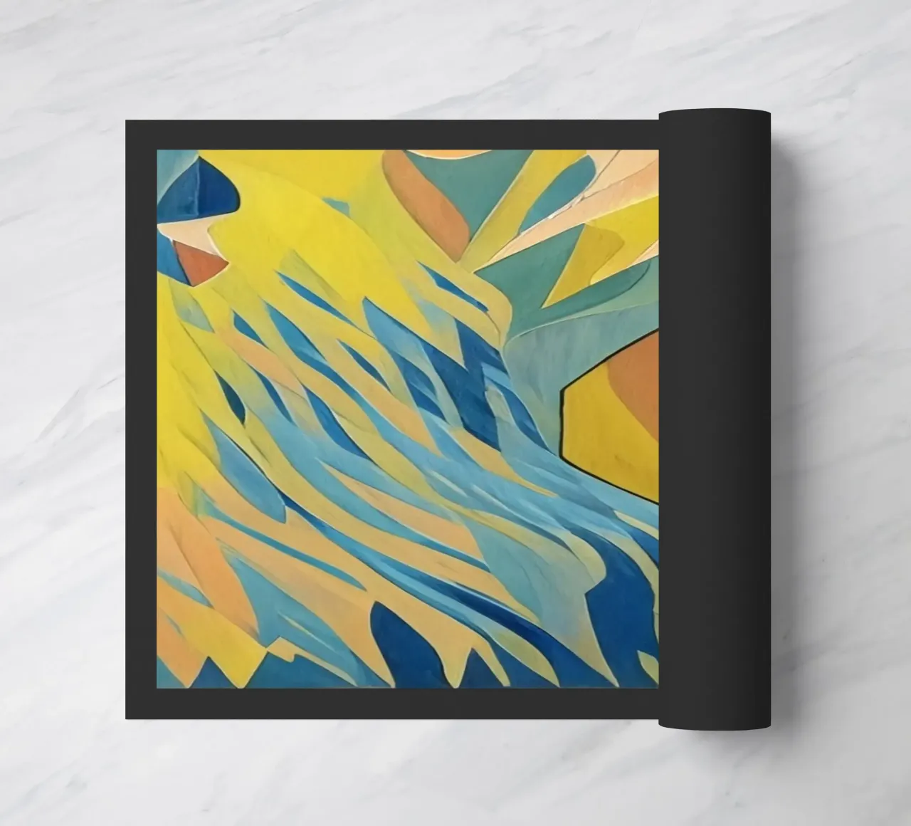 Shell on the beach doormat by Abstract Art by LK