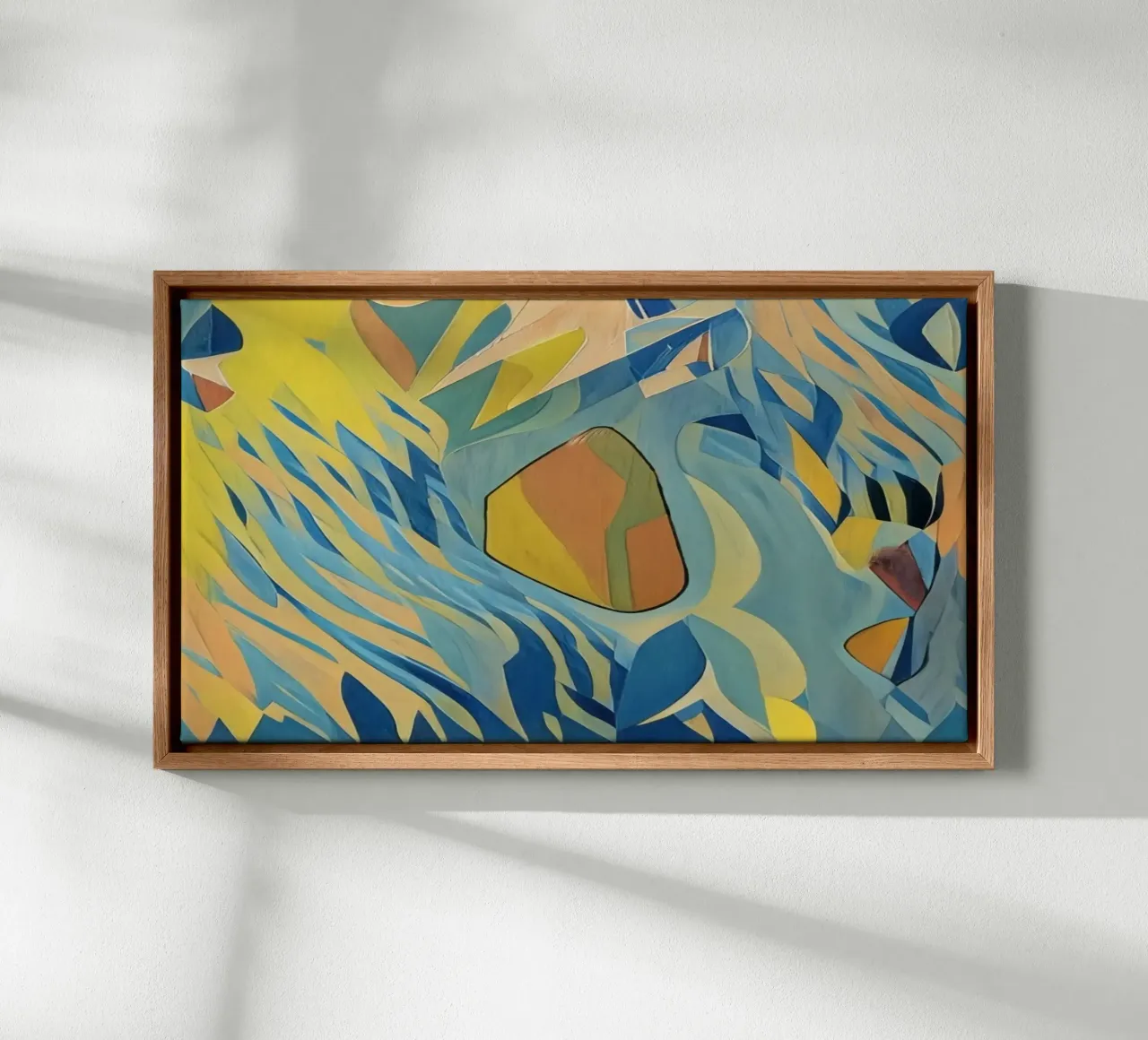 Shell on the beach canvas by Abstract Art by LK