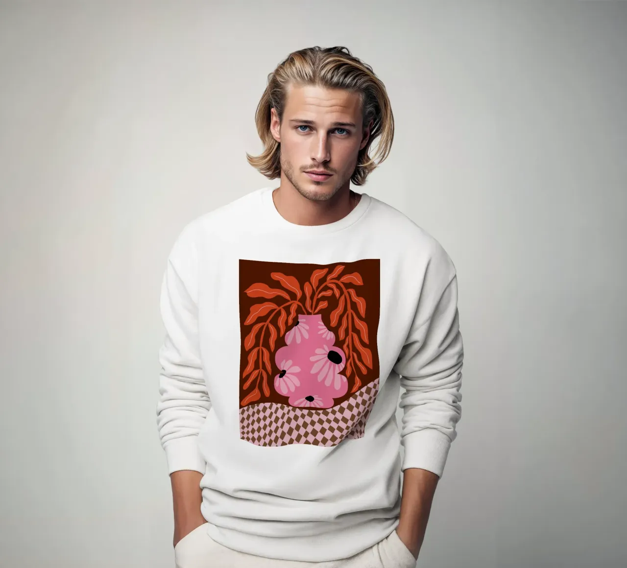 Felice autunno delle felci felpa da Miho Art Studio