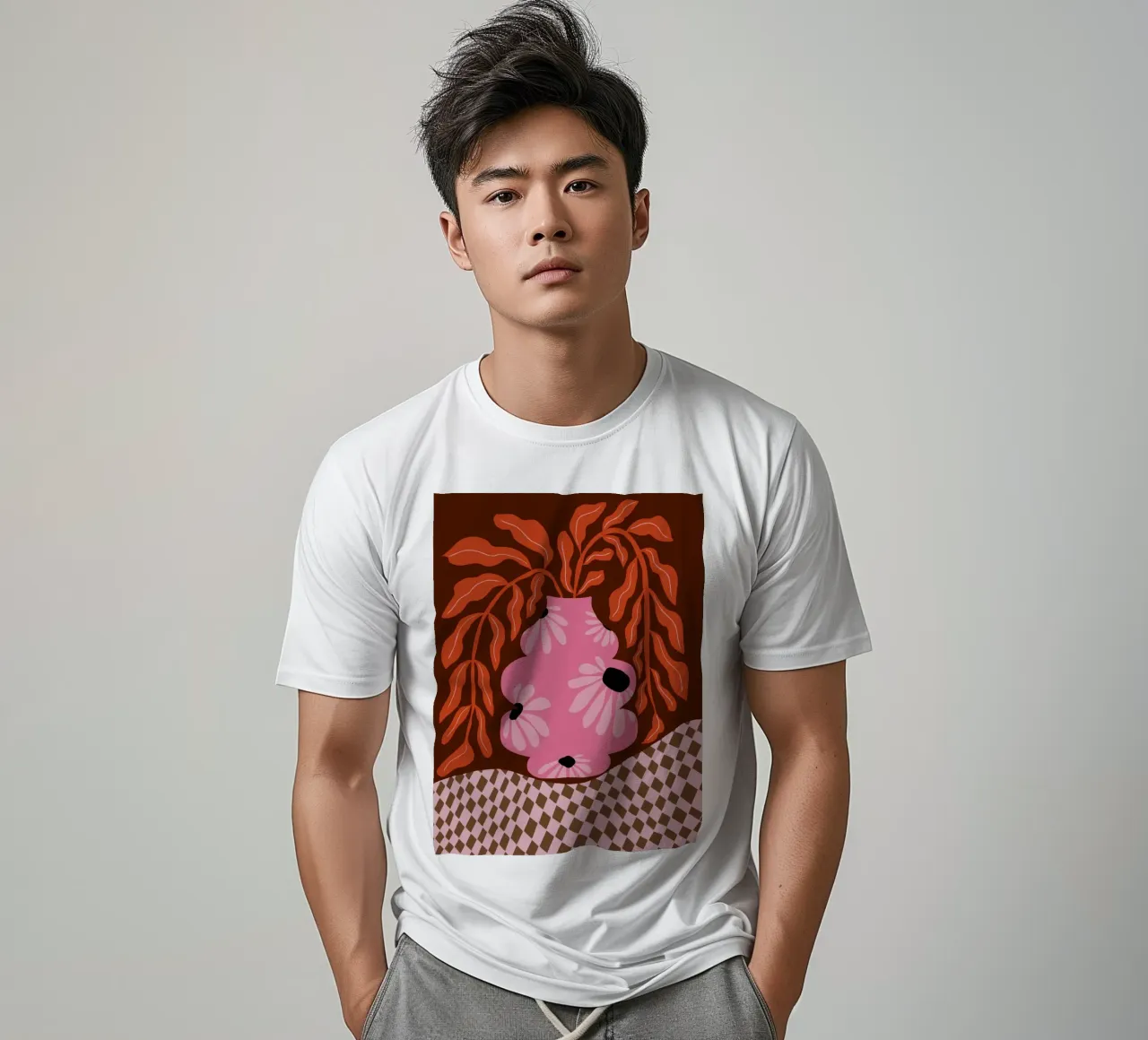 Felice autunno delle felci t-shirt da Miho Art Studio