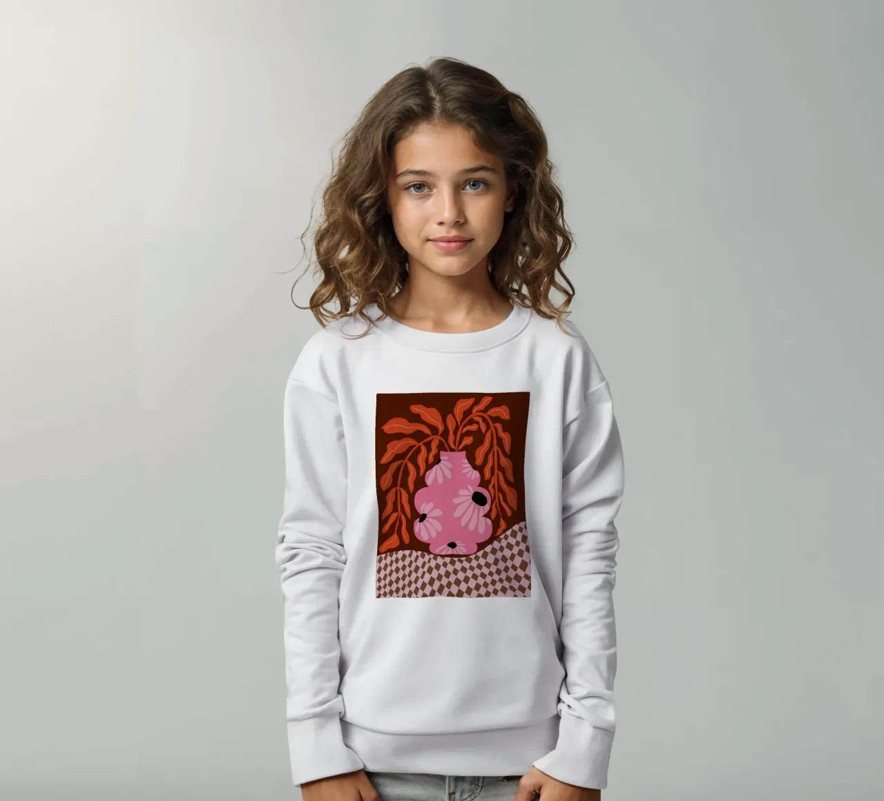 Felice autunno delle felci felpa bambino da Miho Art Studio