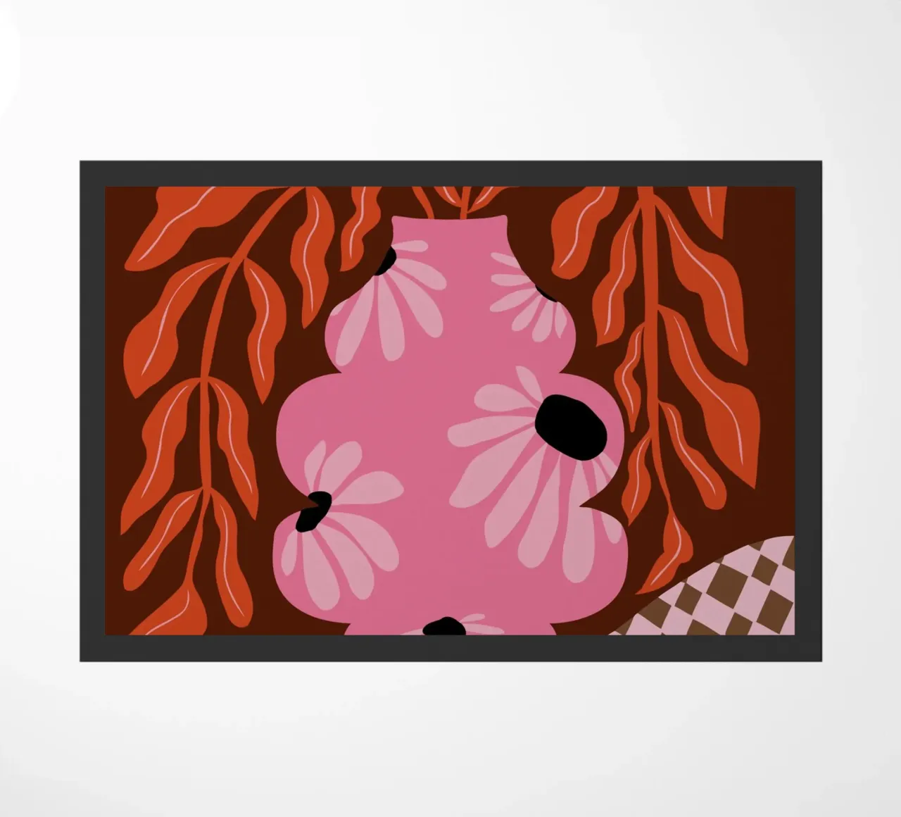 Felice autunno delle felci zerbino da Miho Art Studio