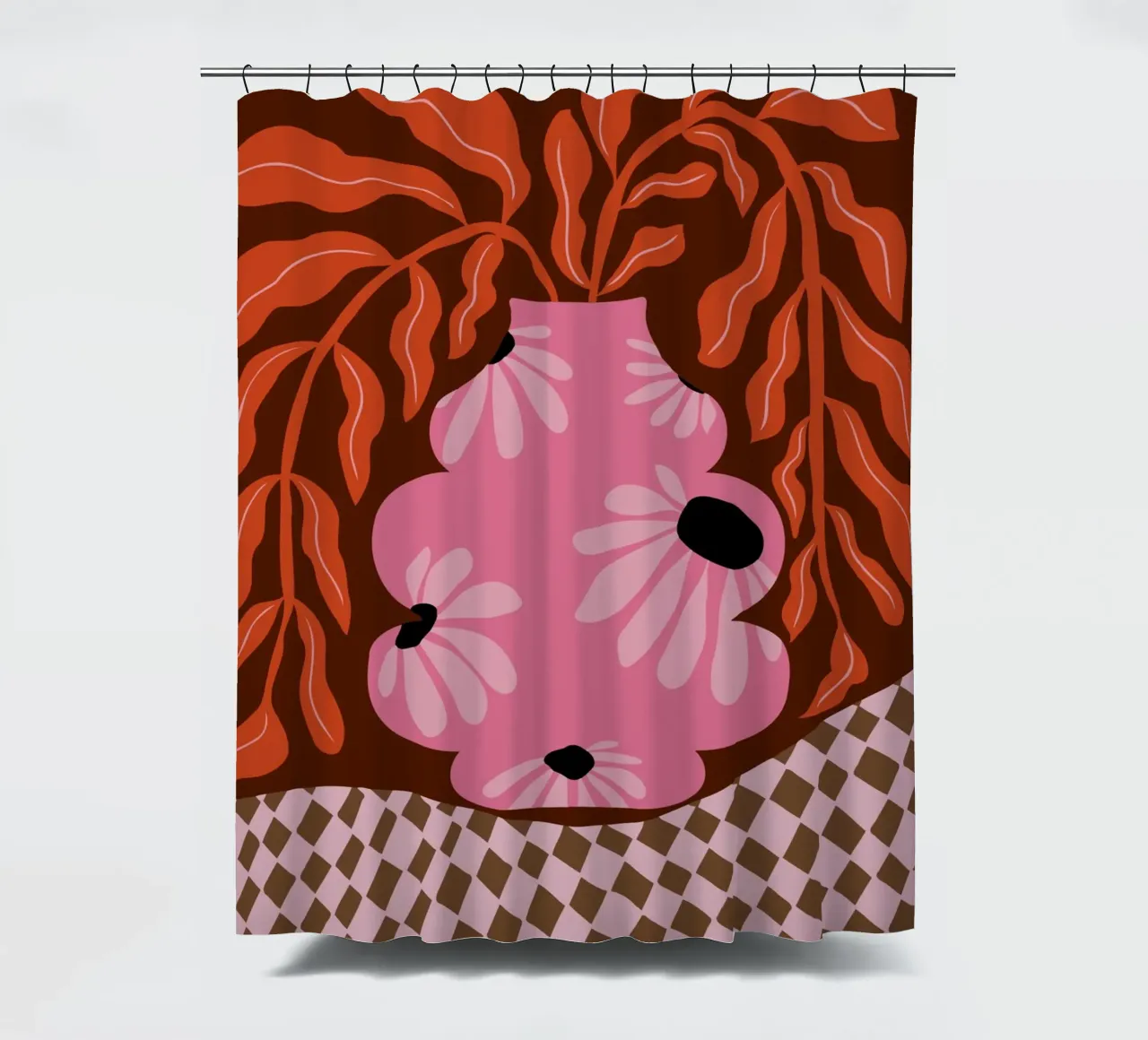 Felice autunno delle felci tenda da doccia da Miho Art Studio