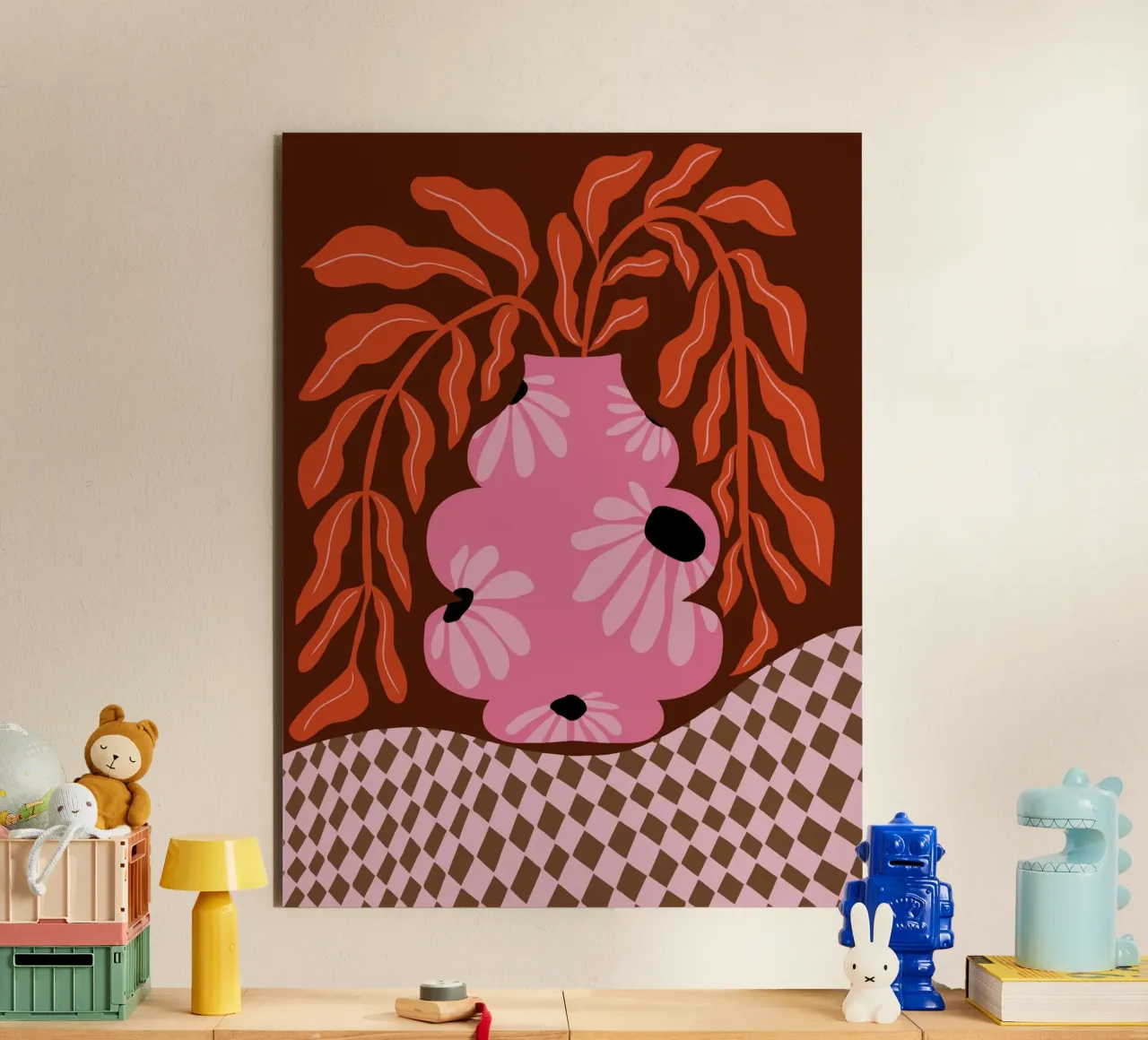 Felice autunno delle felci alluminio dibond da Miho Art Studio