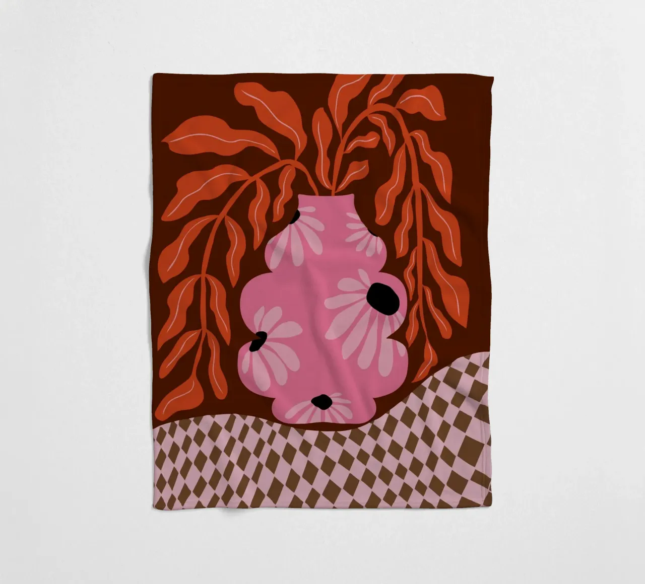 Felice autunno delle felci coperta in pile da Miho Art Studio