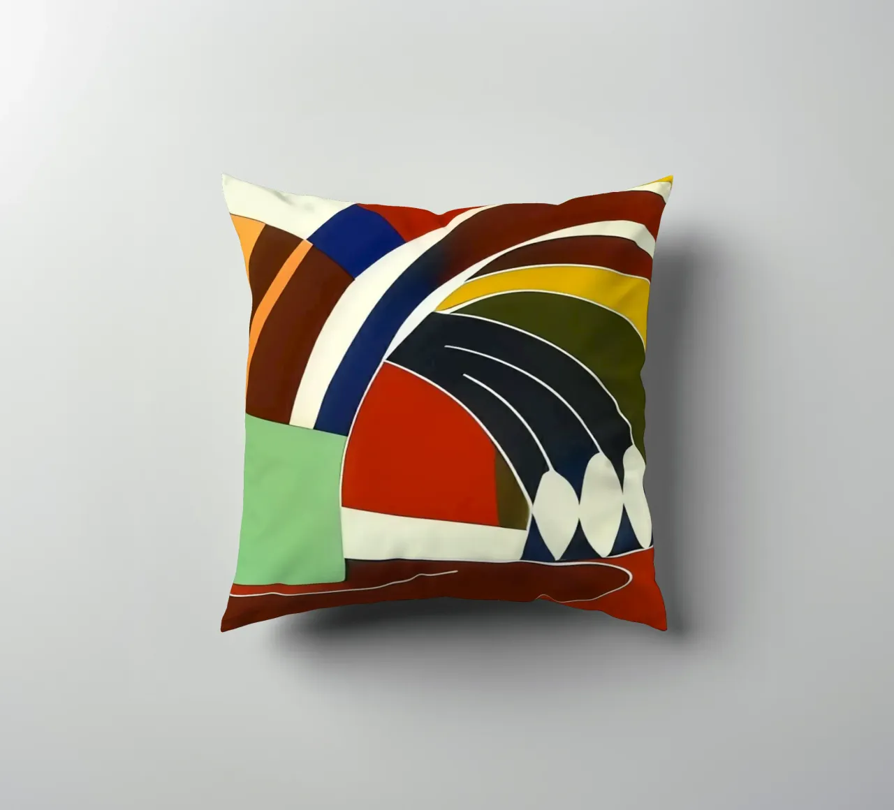 Nel tunnel_1 cuscino da Abstract Art by LK
