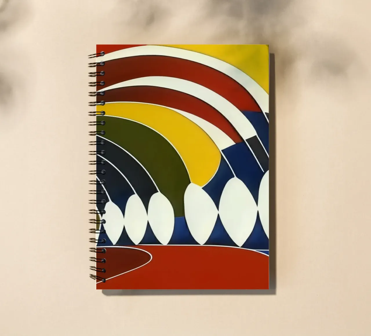 In the tunnel_1 spiral notebook by Abstract Art by LK