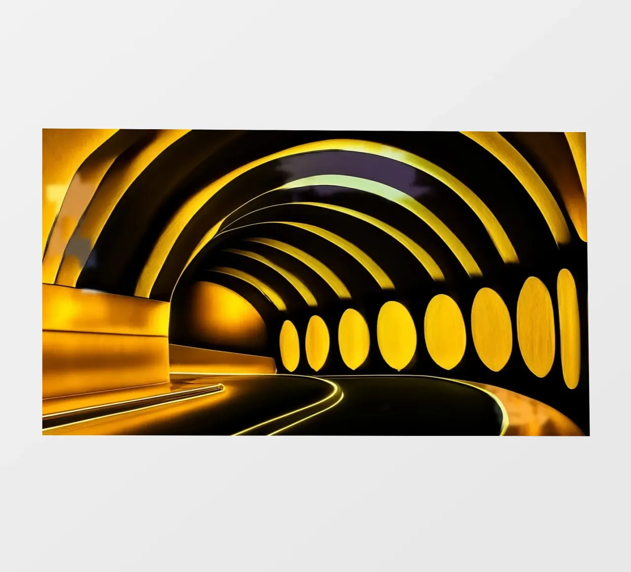 Nel tunnel_2 pellicola backlit da Abstract Art by LK