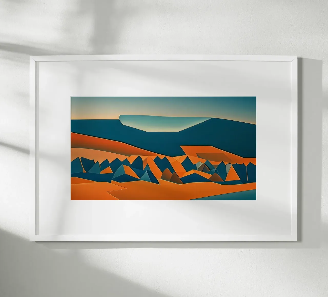 Il suono del mare poster con telaio in alluminio da Abstract Art by LK