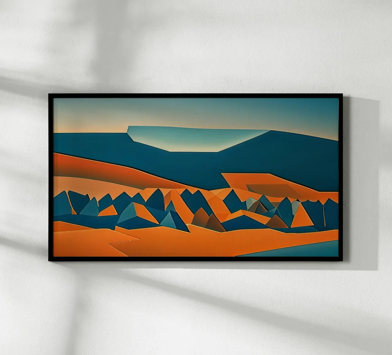 Il suono del mare poster con telaio in alluminio da Abstract Art by LK