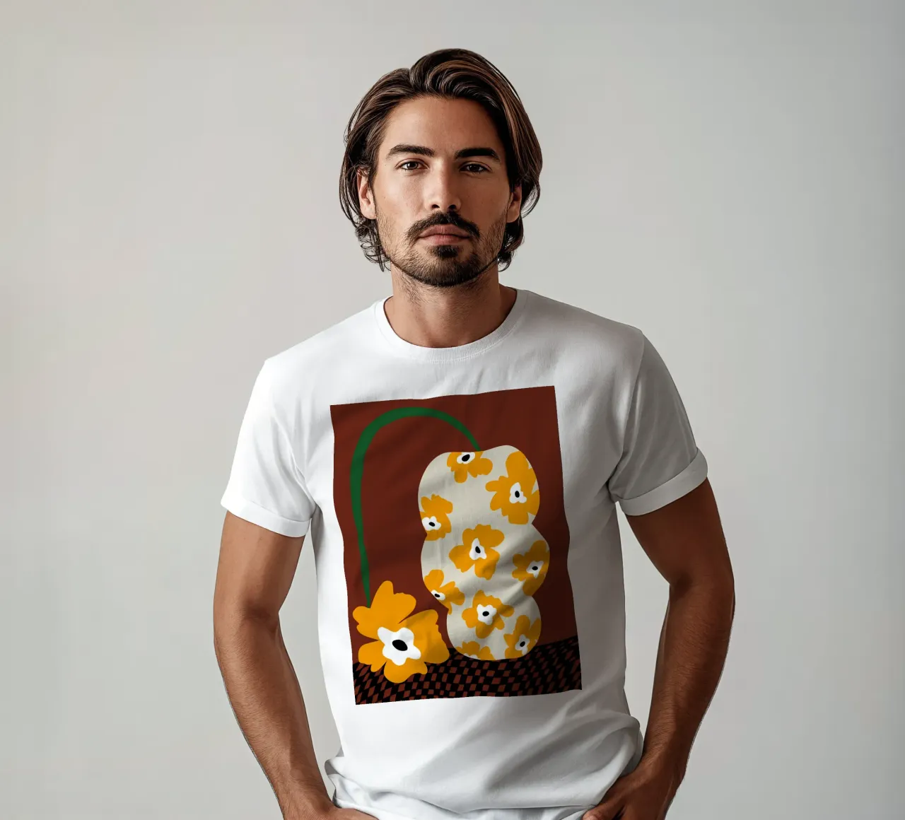 Blooms & Pottery t-shirt by Miho Art Studio