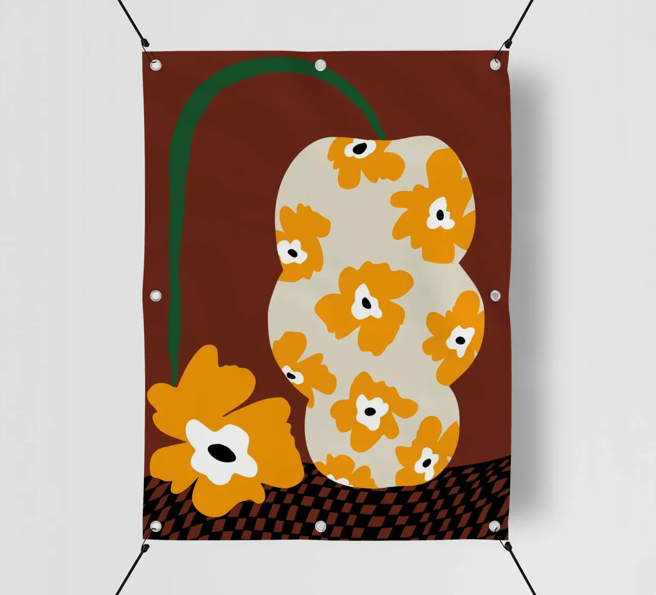 Fiori e ceramiche telo in pvc da Miho Art Studio