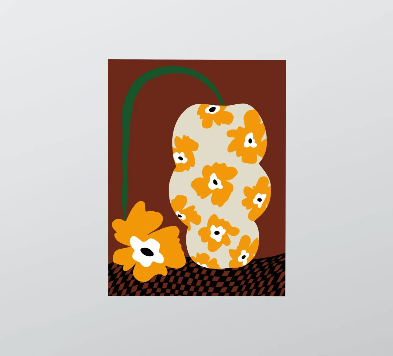 Fiori e ceramiche adesivo da Miho Art Studio