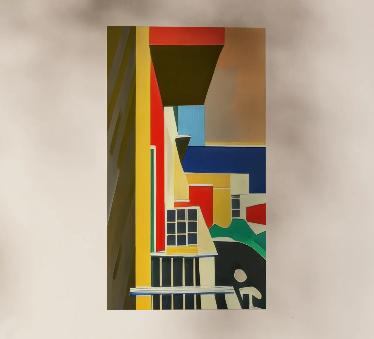 Vista dal balcone pellicola backlit da Abstract Art by LK