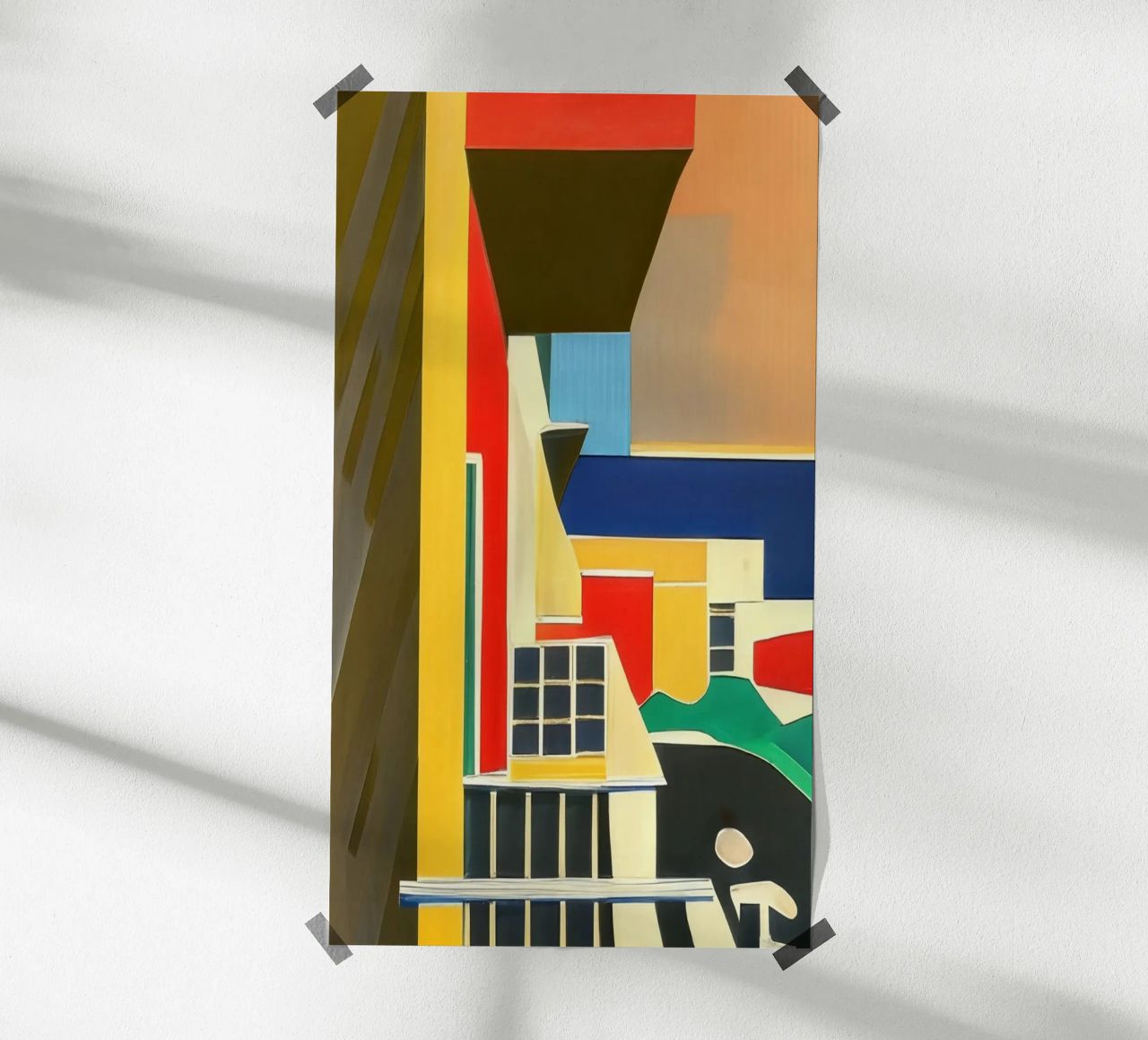 Vue du balcon poster de Abstract Art by LK