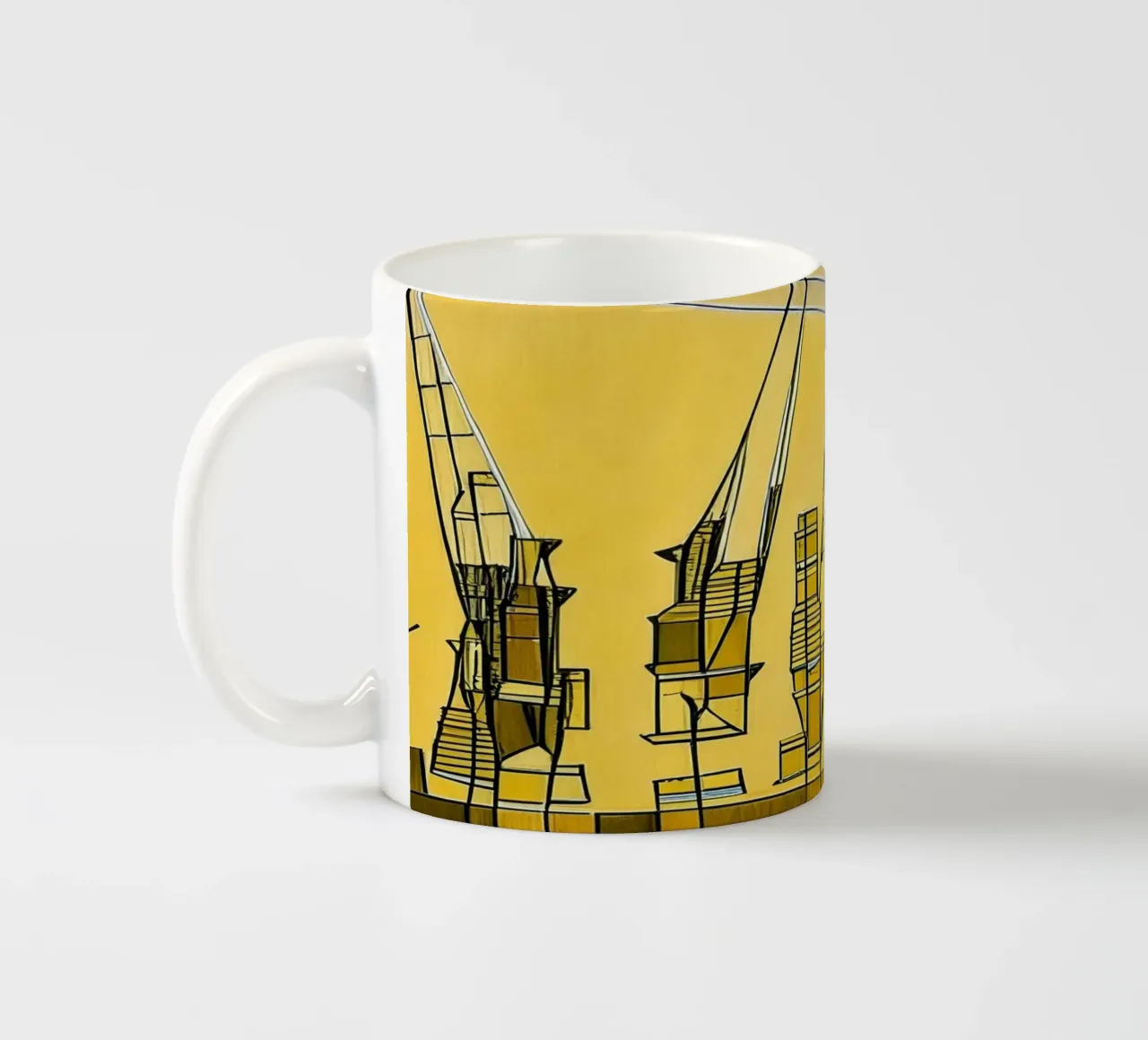 Visite_Escursioni_Croci nel porto_Anversa tazza in ceramica da Abstract Art by LK