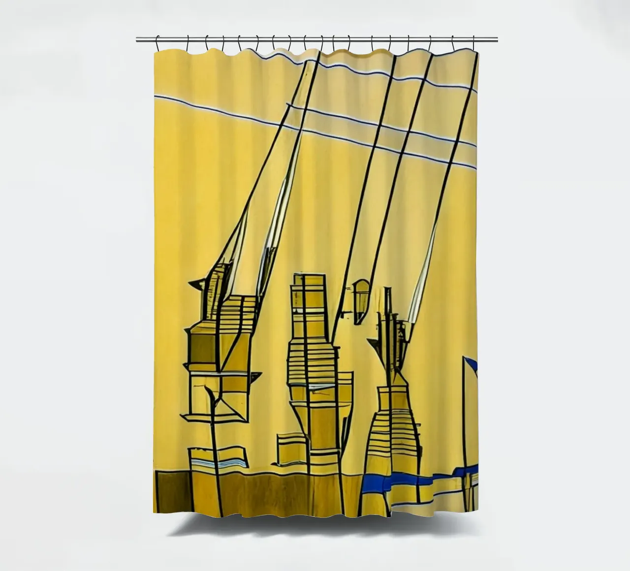 Visite_Escursioni_Croci nel porto_Anversa tenda da doccia da Abstract Art by LK