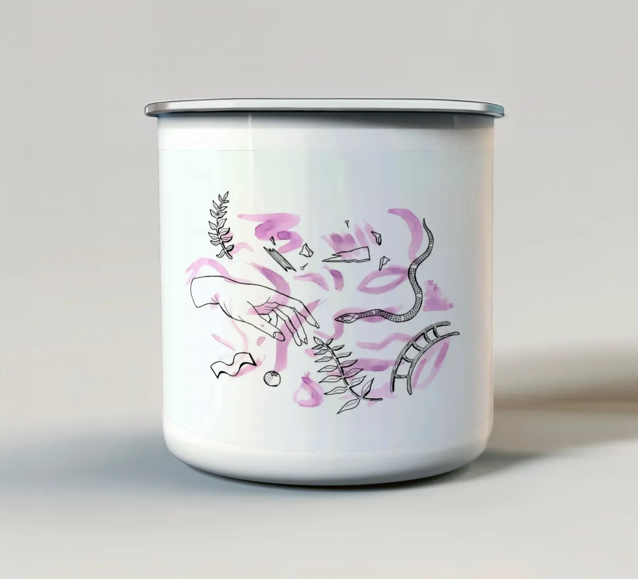 In Pieces tazza in smalto da Daniela Roessler