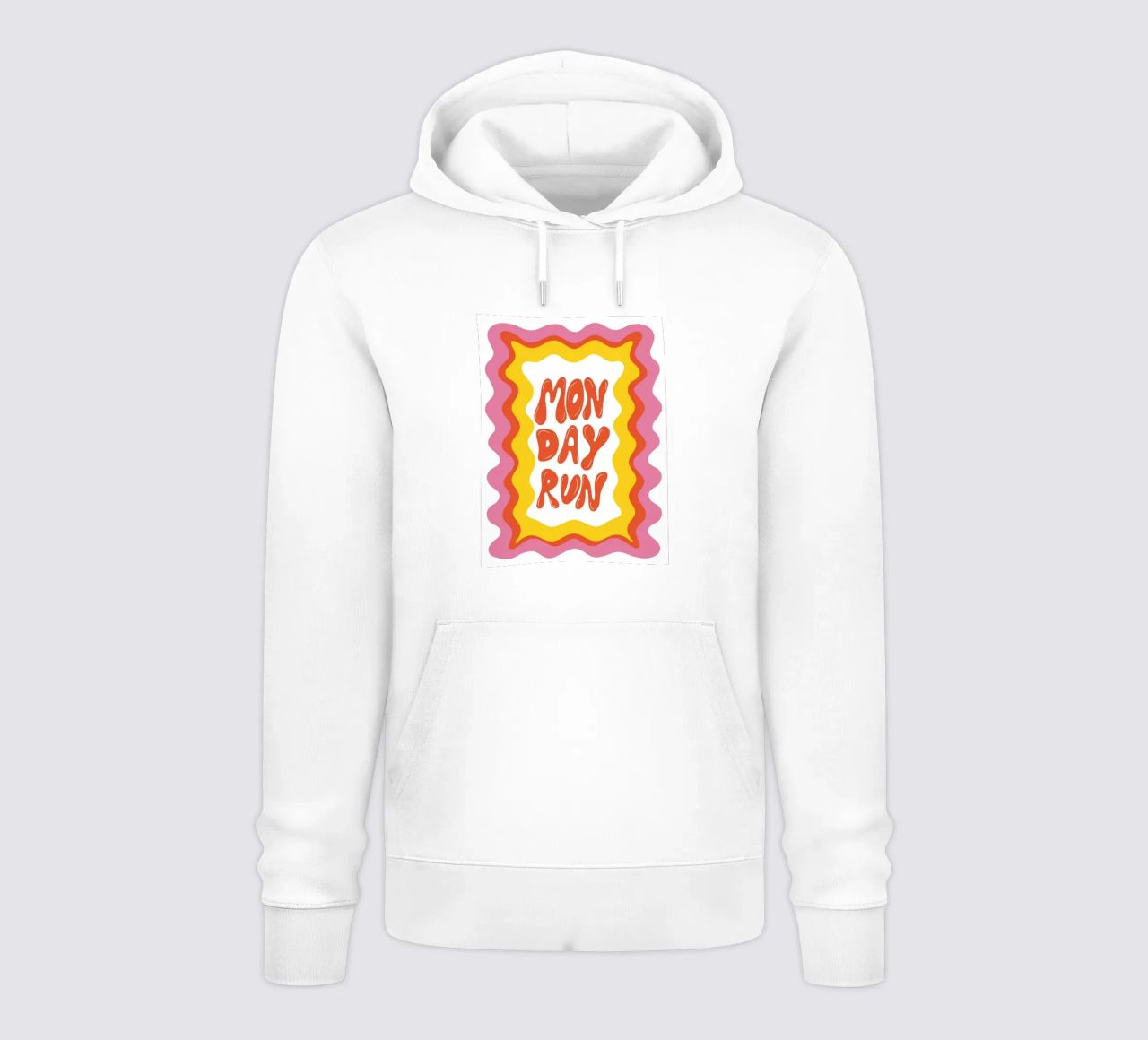 Monday-Run felpa con cappuccio da Miho Art Studio