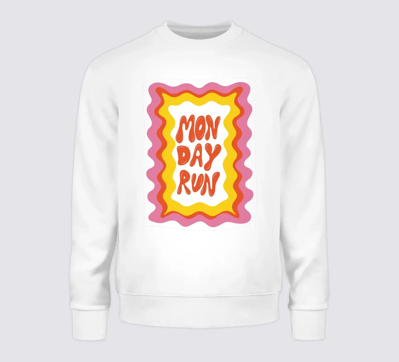Montag-Lauf Sweatshirt von Miho Art Studio