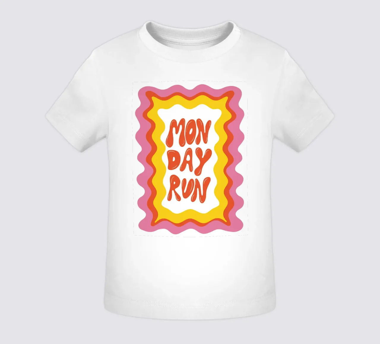 Monday-Run maglietta neonato da Miho Art Studio