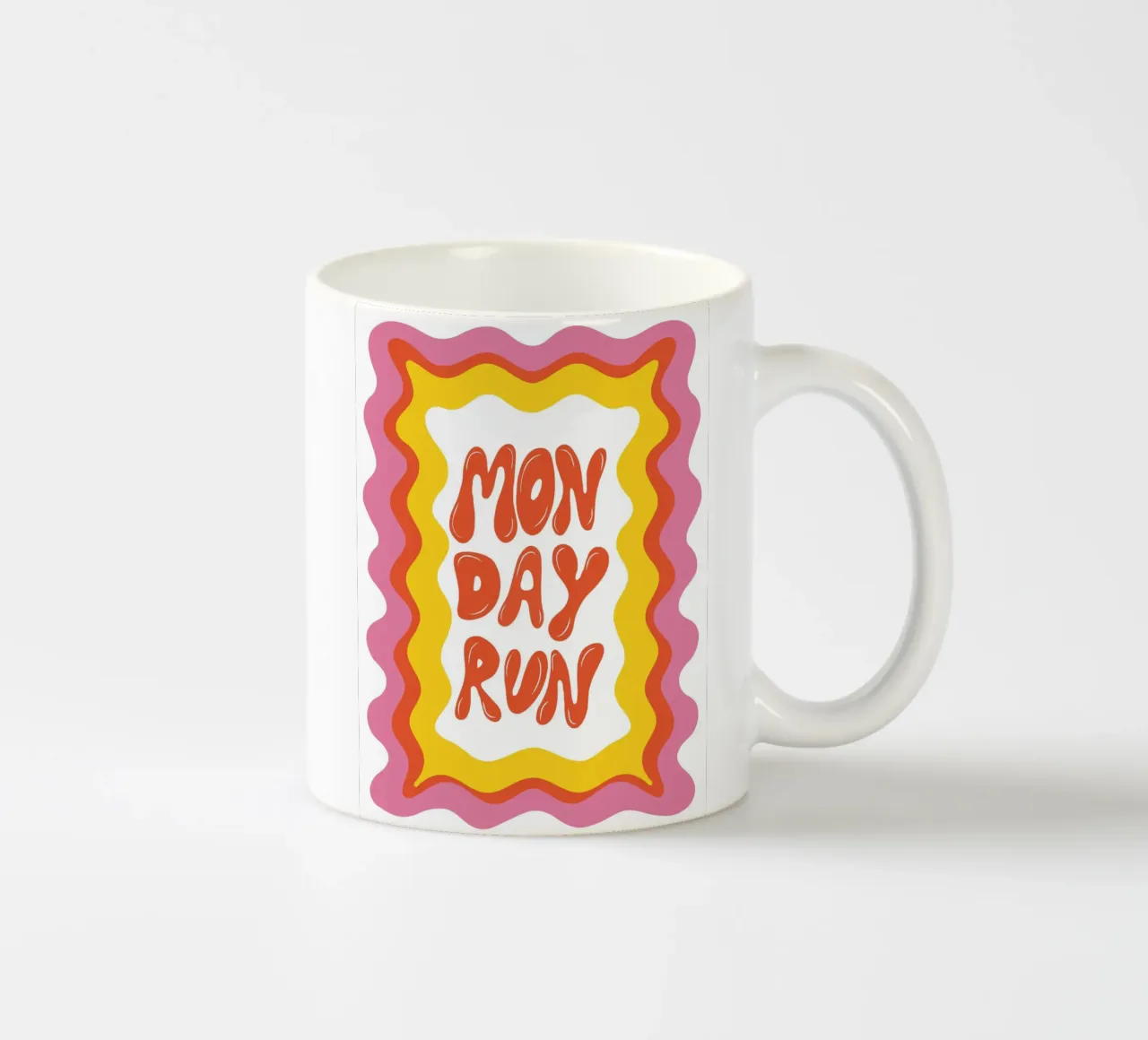 Montag-Lauf Keramik Tasse von Miho Art Studio