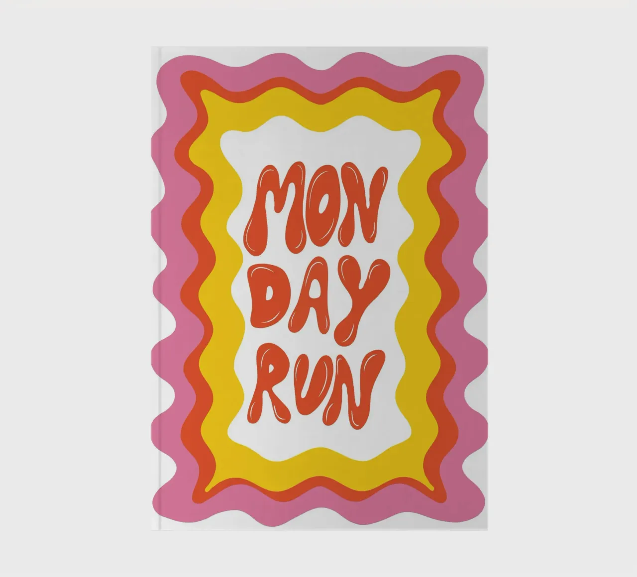Monday-Run notebook by Miho Art Studio