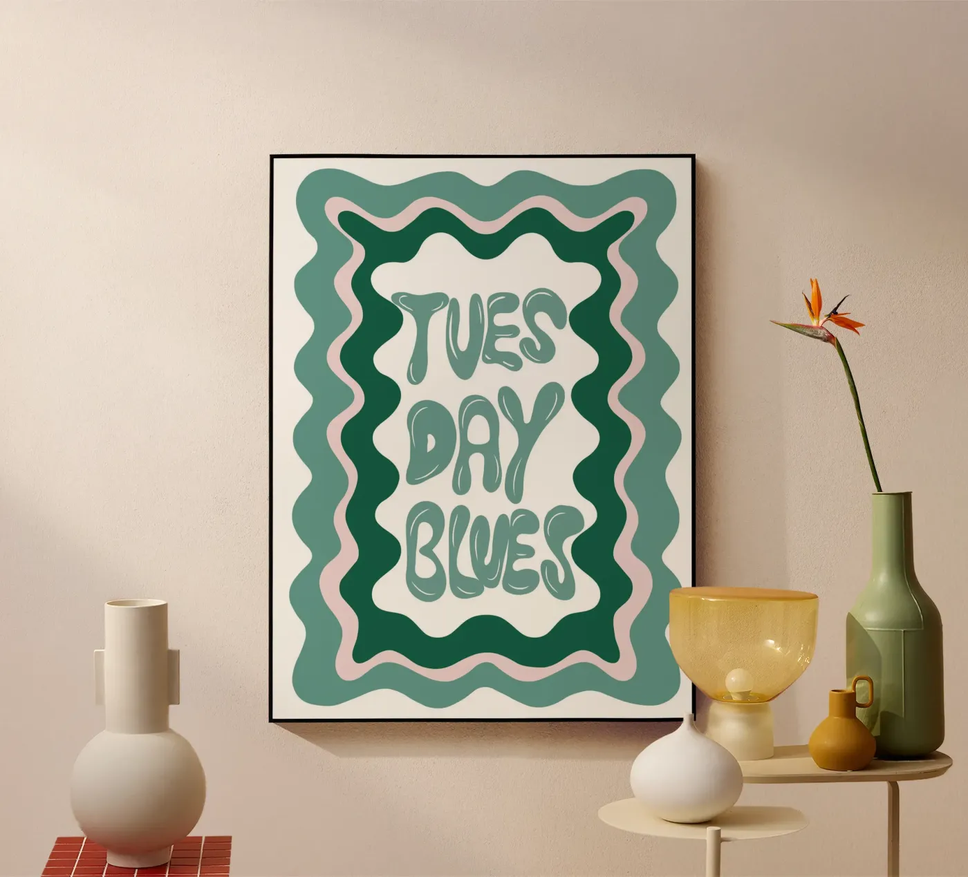 Martedì - Blues plexiglass da Miho Art Studio