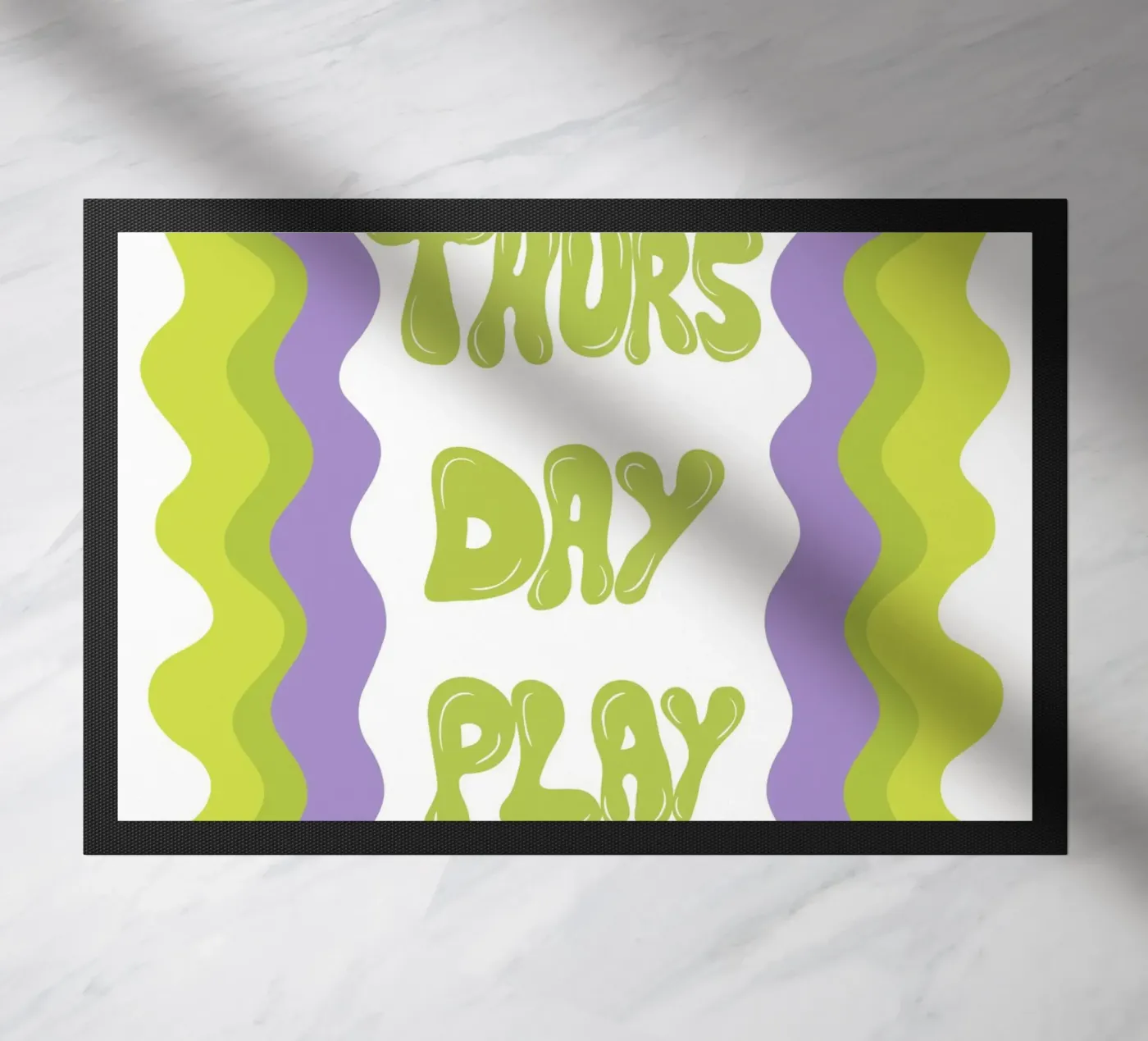 Thursday-Play doormat by Miho Art Studio