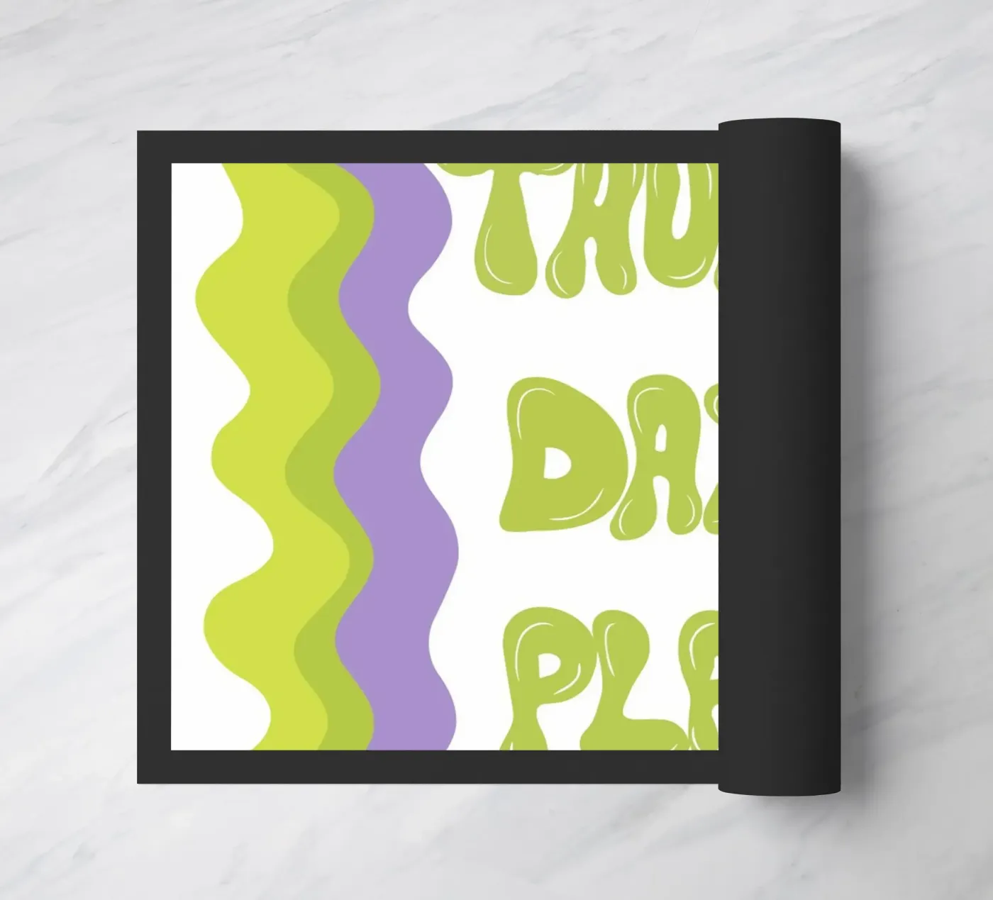 Thursday-Play doormat by Miho Art Studio