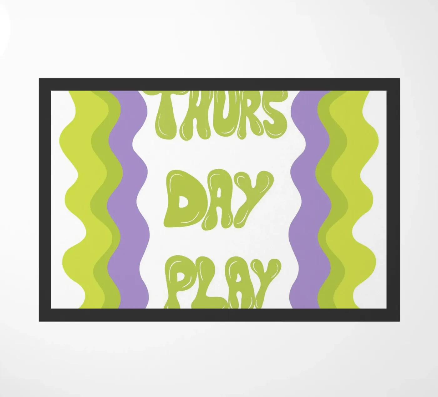 Thursday-Play doormat by Miho Art Studio