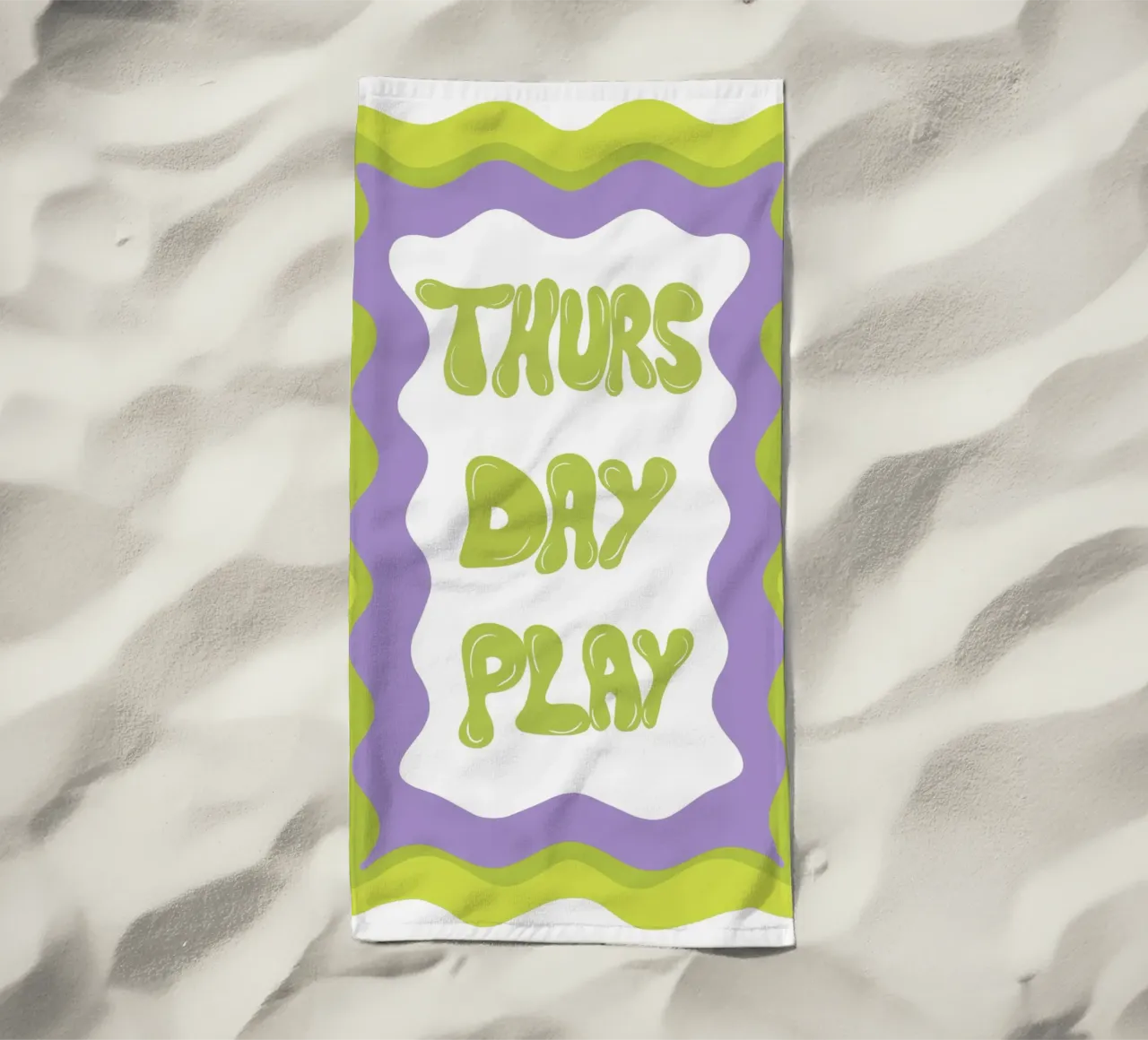 Giovedì-gioco telo mare da Miho Art Studio