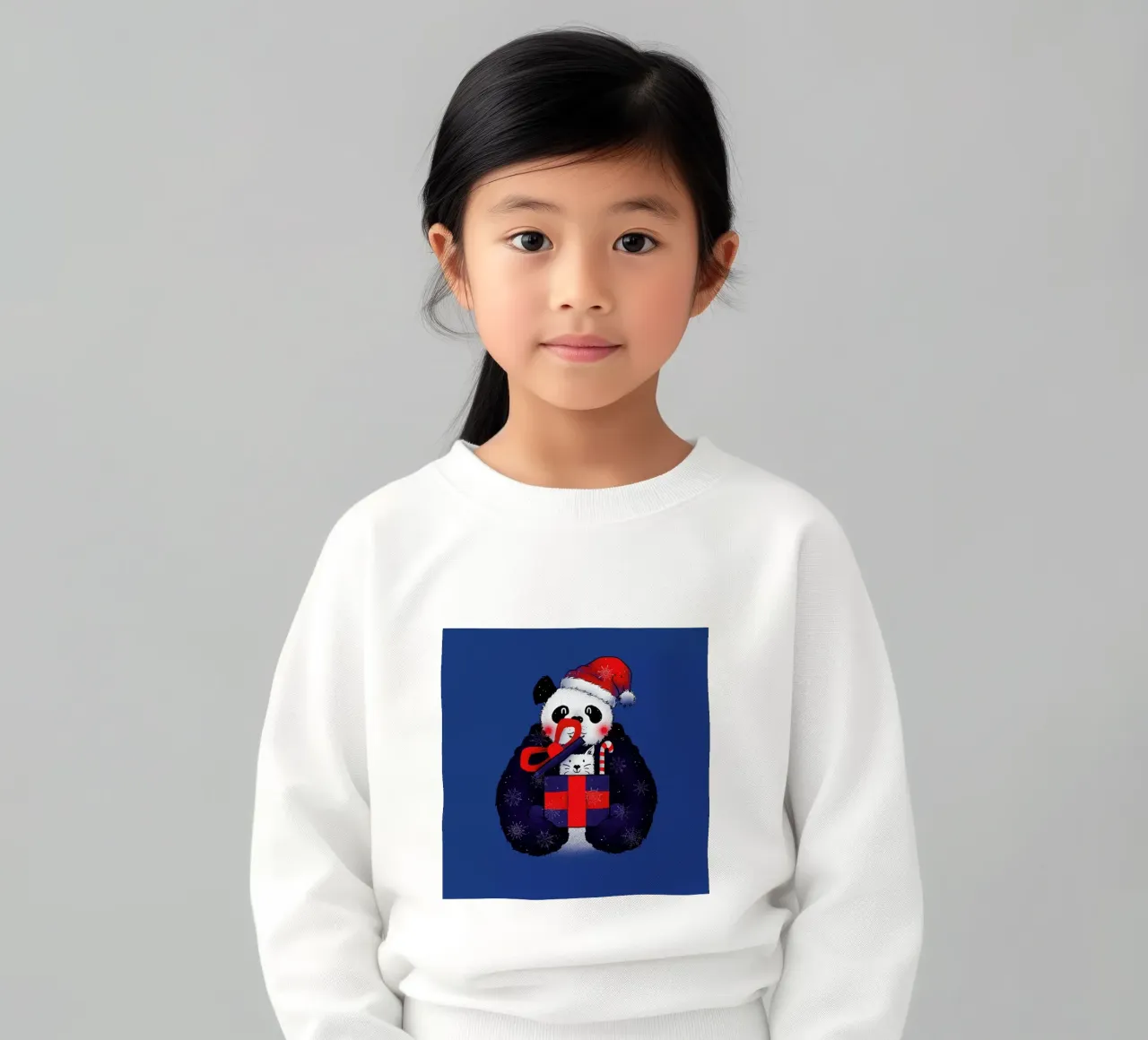 Xmas Panda kids sweatshirt by Tobe Fonseca