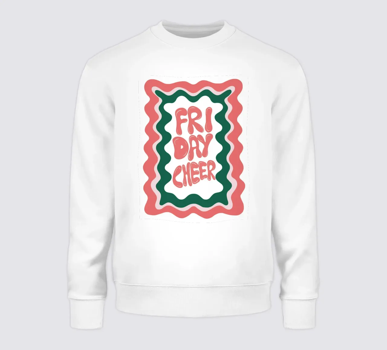 Vrijdag-Cheer sweatshirt van Miho Art Studio