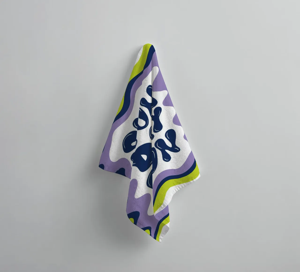Sunday-Fun towel by Miho Art Studio