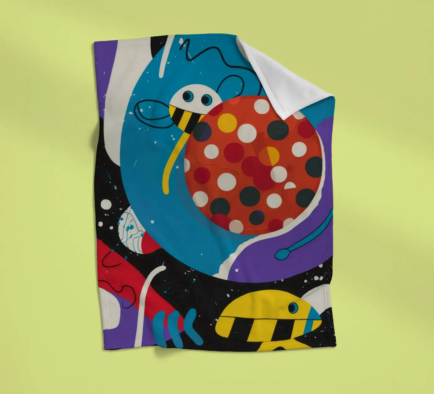 Galaktischer Marienkäfer Fleecedecke von Monarco Virtuoso