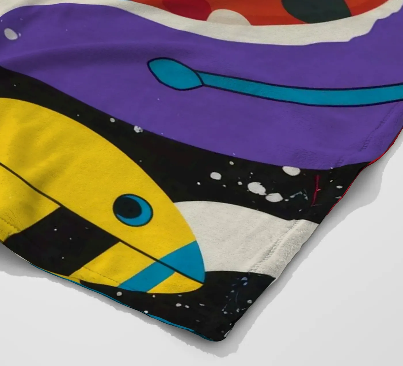 Galaktischer Marienkäfer Fleecedecke von Monarco Virtuoso