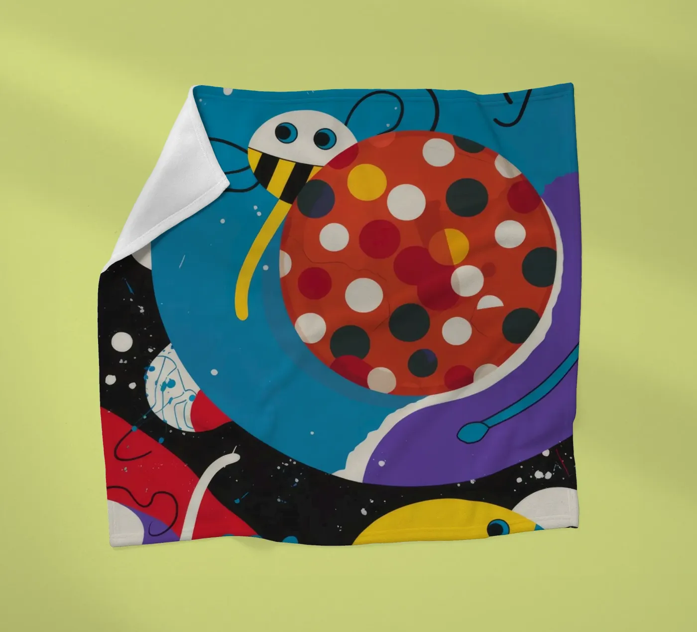 Galaktischer Marienkäfer Fleecedecke von Monarco Virtuoso