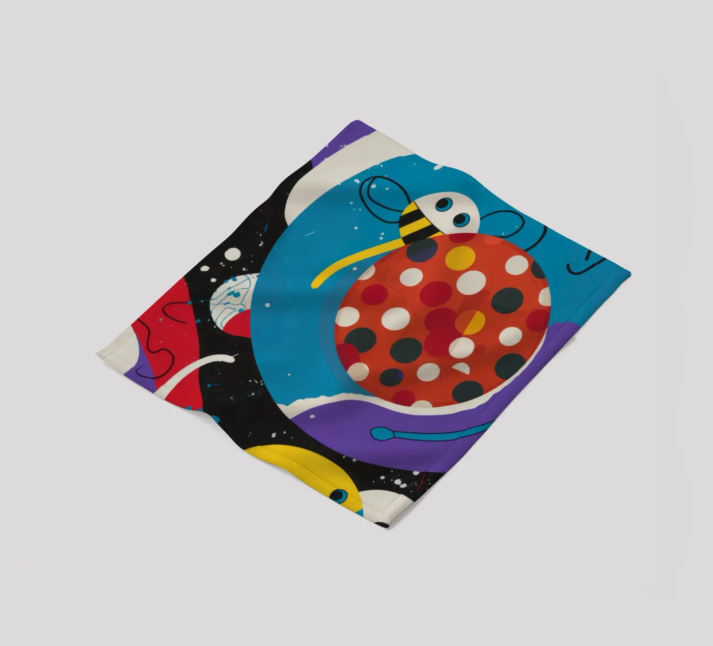 Galaktischer Marienkäfer Fleecedecke von Monarco Virtuoso